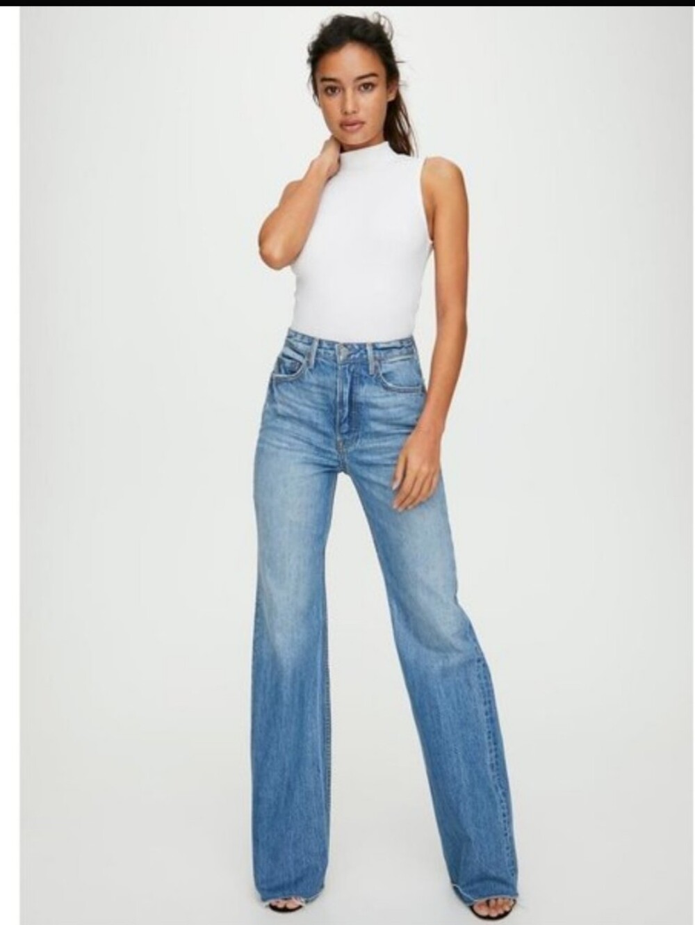 GRLFRND Carla Wide Leg Jeans